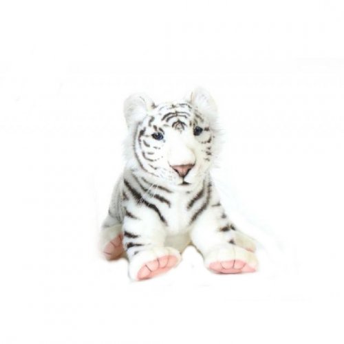 Soft Toy Wildcat, White Tiger by Hansa (38cm)  5242