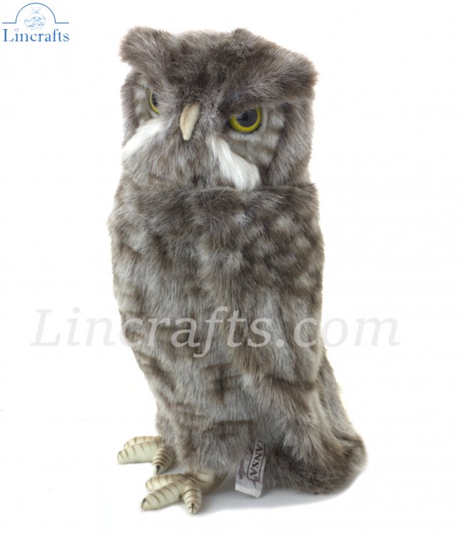 Hansa Screech Owl 8081 Plush Soft Toy Bird of Prey Sold by Lincrafts Est 1993 