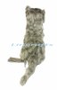 Soft Toy Cat, Grey Kitten by Hansa (20cm.L) 6493