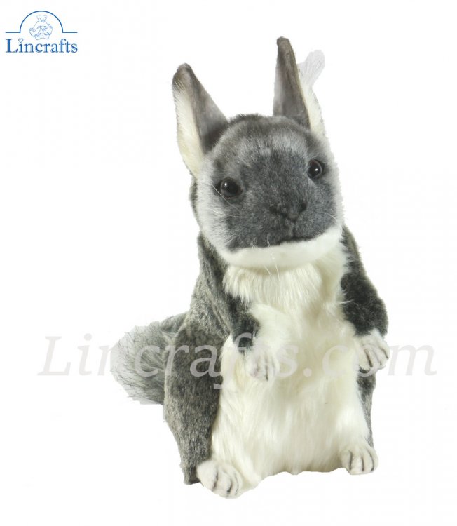 Soft Toy Grey Chinchilla by Hansa 20cm 5978 Lincrafts