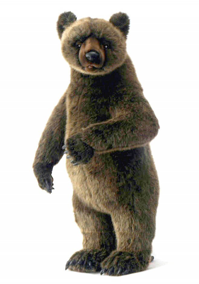 Hansa Standing Grizzly Bear 3606 Soft Toy Sold by Lincrafts Established 1993 