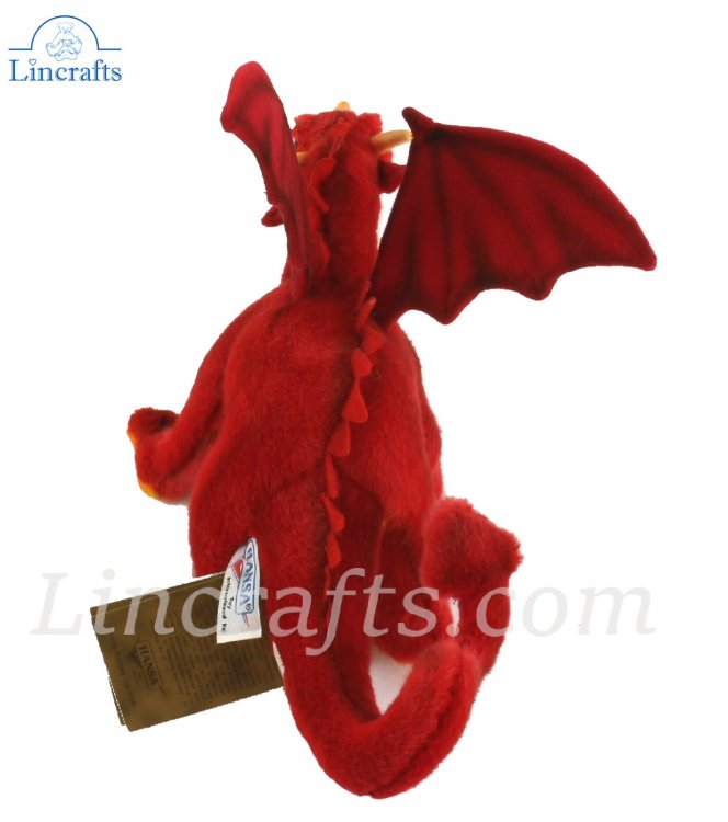 red Young Great Dragon collectable soft toy animal by Hansa 5937 