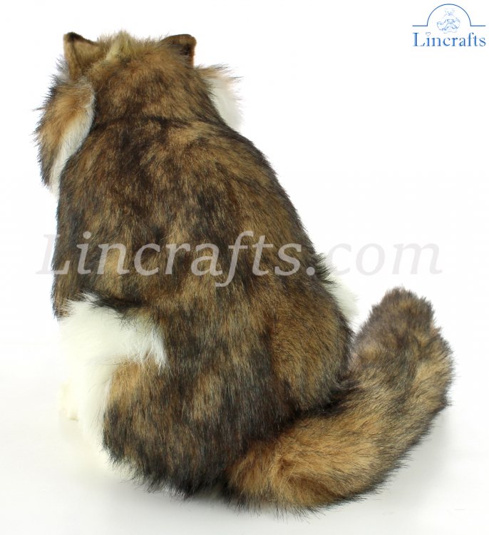 Hansa Norwegian Forest Cat 8154 Soft Toy Sold by Lincrafts UK Est 1993 