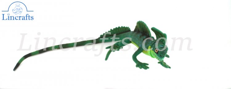 Hansa Green Basilisk Lizard 8038 Soft Toy Sold by Lincrafts Established 1993 