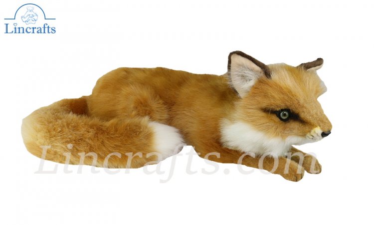 Hansa Lying Fox 6087 Plush Soft Toy Sold by Lincrafts UK Est 1993 