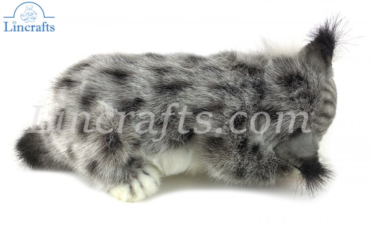 Hansa Lying Lynx Cub 7813 Plush Soft Toy Wildcat Sold by Lincrafts Est 1993. 