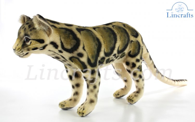 Hansa Sitting Clouded  Leopard 7935 Soft Toy Sold by Lincrafts Established 1993 