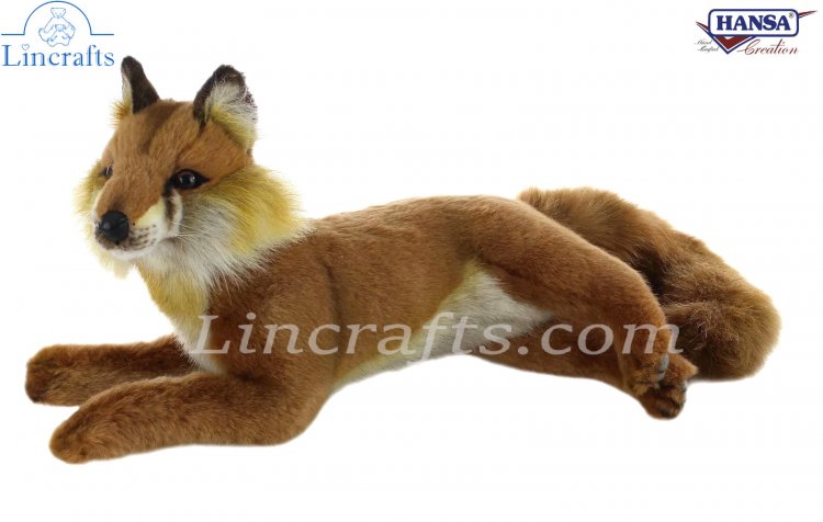 Soft Toy Red Fox by Hansa (40cmL) 6087 | Lincrafts