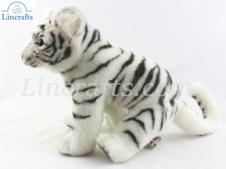 Hansa Prowling White Tiger Cub 6409 Soft Toy Sold by Lincrafts Established 1993 