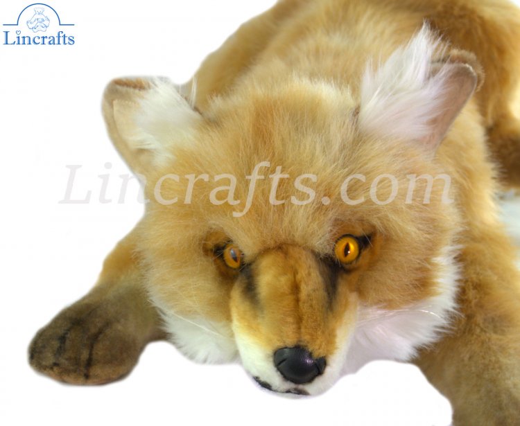 Hansa Sitting Red Fox 6098 Plush Soft Toy Sold by Lincrafts Established 1993 