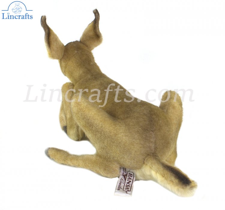 Hansa Lying Fawn 8055 Plush Soft Toy Deer Sold by Lincrafts Established 1993 