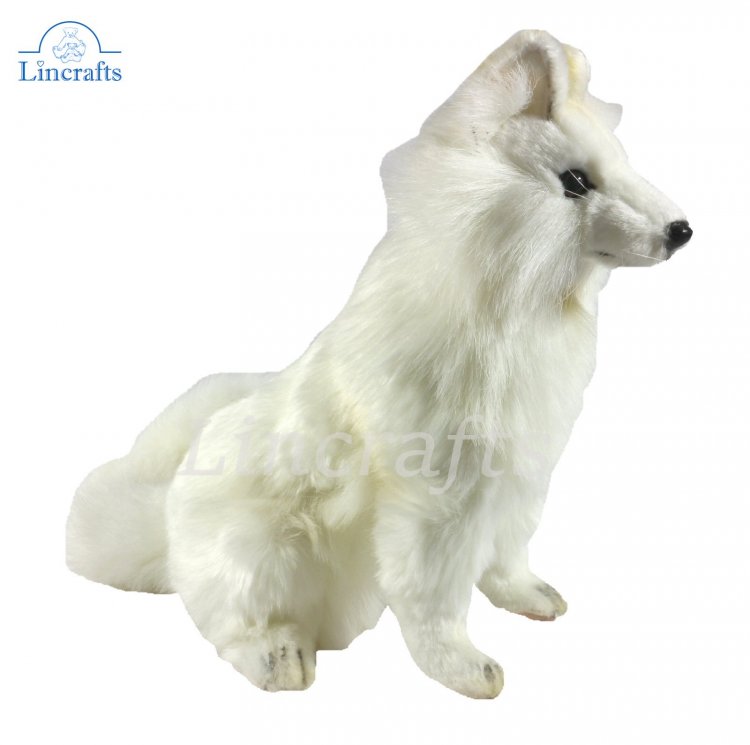 Snow Hansa White Arctic Fox 6099 Soft Toy Sold by Lincrafts Established 1993 