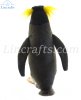 Soft Toy Bird, Crested Penguin by Hansa (24cm. H) 7098