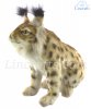 Soft Toy Eurasian Lynx Wildcat Sitting by Hansa (33cm) 8071