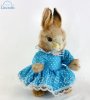 Soft Toy Dressed Girl Bunny Rabbit by Hansa (28cm) 7833