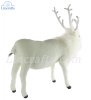 Soft Toy White Reindeer by Hansa (50cmL) 6190