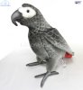 Soft Toy Bird African Grey Parrot by Hansa (33cm)