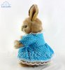 Soft Toy Dressed Girl Bunny Rabbit by Hansa (28cm) 7833