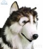 Soft Toy Brown & White Husky Dog by Hansa (94cm) 5048