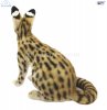 Soft Toy Wildcat, African Serval Cat Sitting (43cm.L) 7373