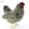 Soft Toy Bird, Grey Hen by Hansa (30cm) 5622