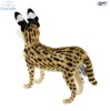 Soft Toy Serval Cat Standing by Hansa (25cm) 8039